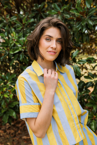 Livro Club Shirt, Brimstone Stripe