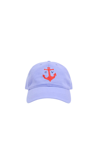 Clare V. CV Anchor Baseball Hat, Lila