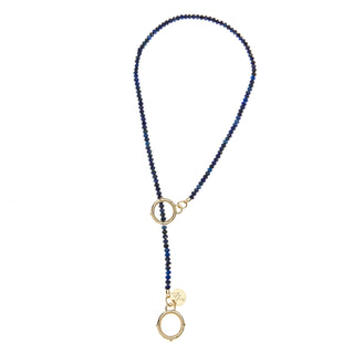 Jane Win Diamond Cut Lapis Lariat