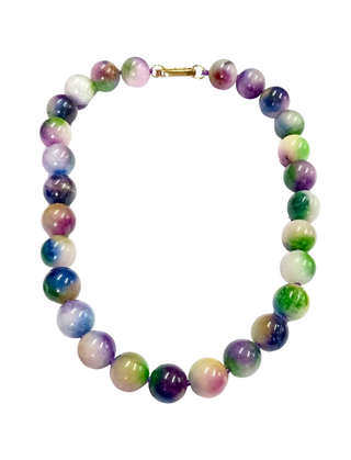 The Liv Short Gemstone Necklace, Twilight Garden