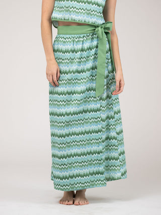 Beau & Ro Sullivan Skirt, Wave Green