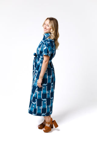 Holly Shae Bria Dress, Harbor Tile Blues