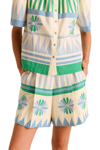 Carolina K Gilda Shorts, Green Gardenia