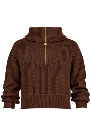 Anna Cate Gabrielle Sweatshirt, Chocolate