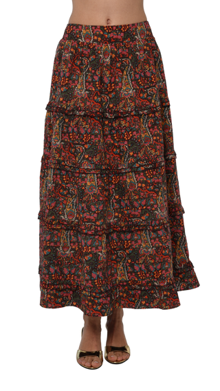 Love the Label Genevieve Maxi Skirt, Harlequin Print