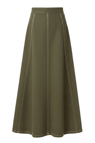 Love the Label Bina Midi Skirt, Ivy Green Denim