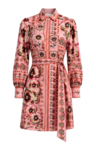 Carolina K Ama Dress, Antique Floral Pink