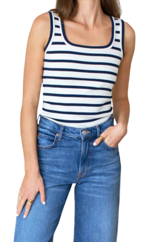 Emerson Fry Layering Tank 2, Navy Stripe