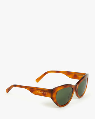 Clare V. Sophia Sunglasses, Havana Tortoise