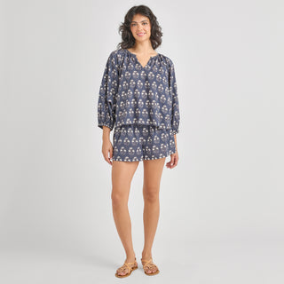 Pink Chicken Theodore Short, Navy Strawflower