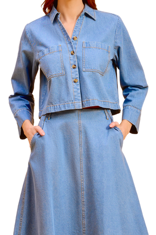 Olivia by Livro Megs Top, Denim