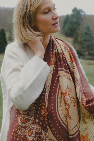 Maison Lecomte Flament Scarf, Rodeo Cappuccino WC