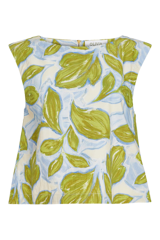 Olivia by Livro Bubble Top, Zest Leaves