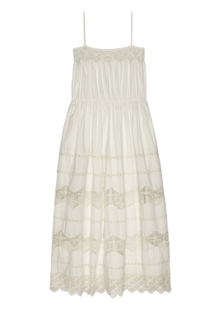 The Great The Rosette Crochet Dress, Cream
