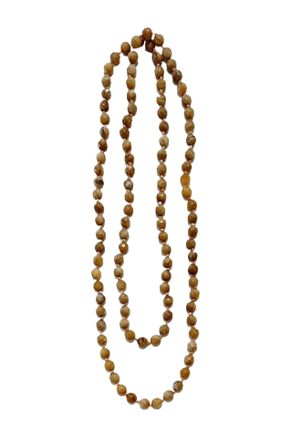 The Liv Beaded Layering Necklace, Sandstone