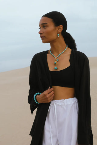 Chan Luu Alexandria Necklace, Turquoise
