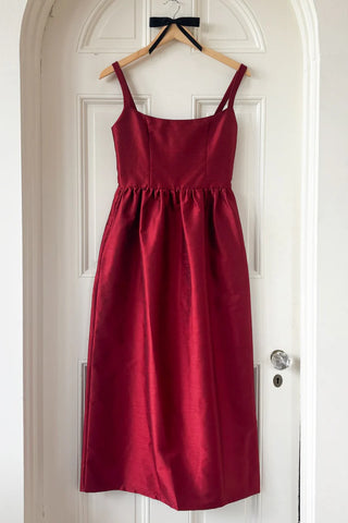 Emerson Fry Jour Maxi Dress, Rouge Shantung
