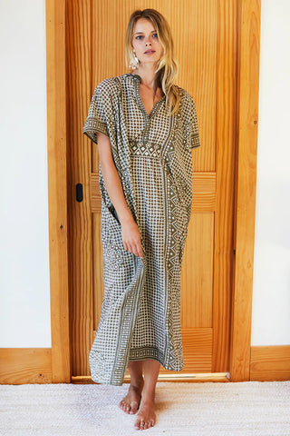 Emerson Fry Emerson Caftan, Moss Stripe Organic