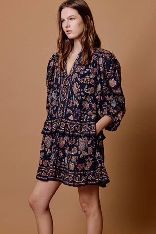 Cleobella Emily Mini Dress, Bois Print