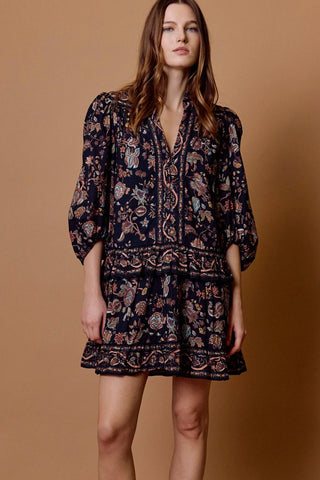 Cleobella Emily Mini Dress, Bois Print