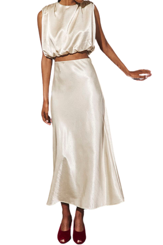 Hunter Bell Suki Skirt, Champagne on Fifth