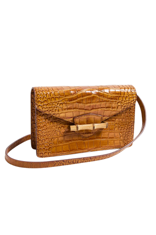 Pamela Munson The Jackie Crossbody Clutch, Cognac