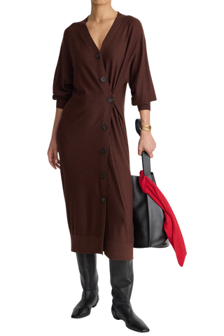 Apiece Apart Drippy Cardi Dress, Americano