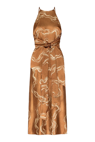 Misa LA Lisa Dress, Linear Wave