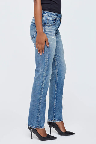 Moussy Vintage MV Linden Slim Straight, Blue