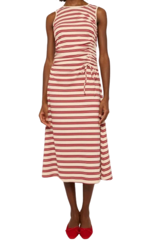 Love the Label Astrid Sleeveless Dress, Red Multi Knit Stripe