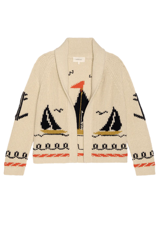 The Great The Sailboat Lodge Cardigan, Cream
