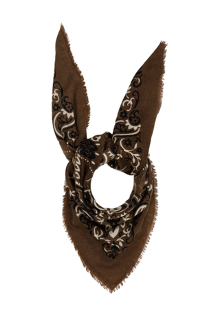 Maison Lecomte Flament Scarf, Bandana Hazelnut WC