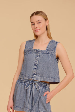 Olivia by Livro Nellie Top, Denim