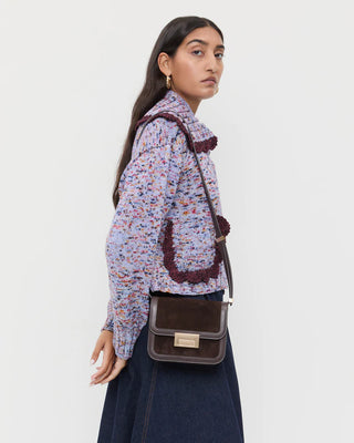 Loeffler Randall Desi Suede Crossbody, Tmoro