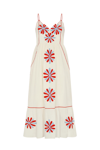 sachin and babi light blue dress Carolina K Valerie Embroidered Cotton Caftan Dress In Black - 30% Off