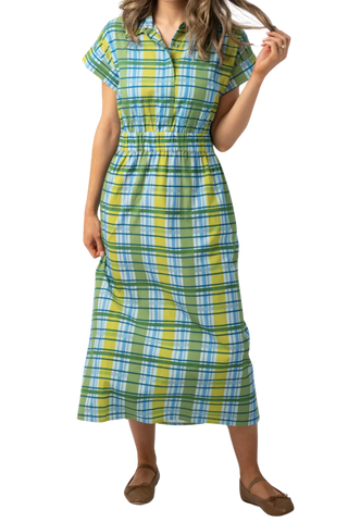 Beau & Ro Lisa Dress, Mystic Plaid