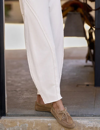 Frank & Eileen Bibi Barrel Leg Sweatpant, Vintage White