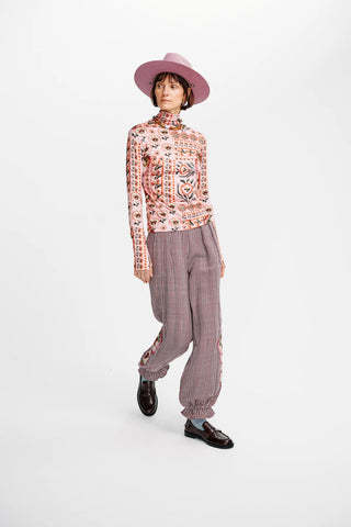Carolina K Viento Turtleneck, Antique Floral Blush