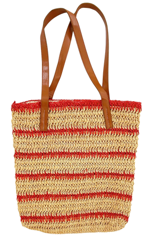 The Capri Raffia Tote