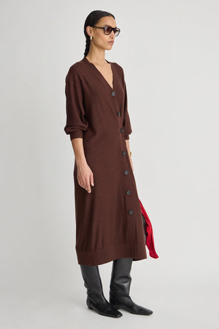 Apiece Apart Drippy Cardi Dress, Americano