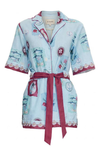 Kivari Sintra Playsuit, Blue