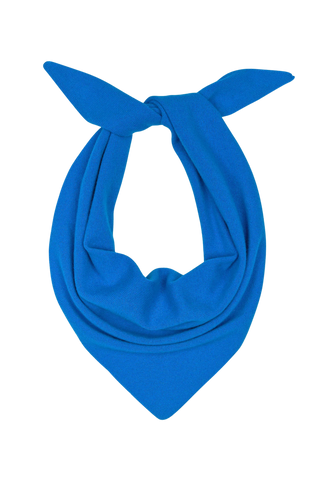 White & Warren Cashmere Neckerchief, Bright Azure