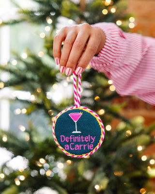 Furbish Studio Needlepoint Ornament, Def A Carrie