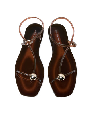 Loeffler Randall Dana Strappy Jelly Sandal, Brown