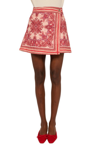Love the Label Melanie Quilted Skirt, Hearts in Tandem Print