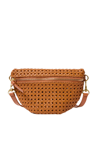 Clare V. Rattan Petite Fanny, Tan