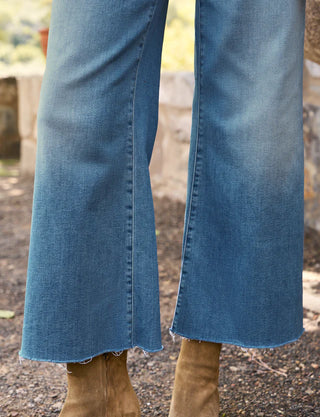 Frank & Eileen Wide-Leg Jean, Light Wash Indigo