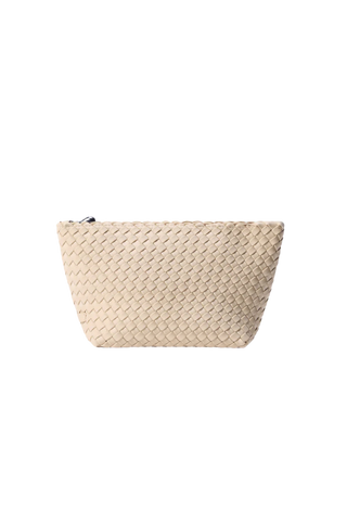 Naghedi Portofino Medium Cosmetic Pouch, Ecru
