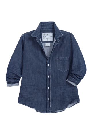 Frank & Eileen Barry Tailored Button-Up Shirt, Vintage Dark Wash