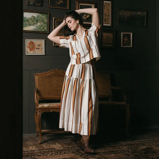 Sunshine Tienda Colette Skirt, Vintage Stripe